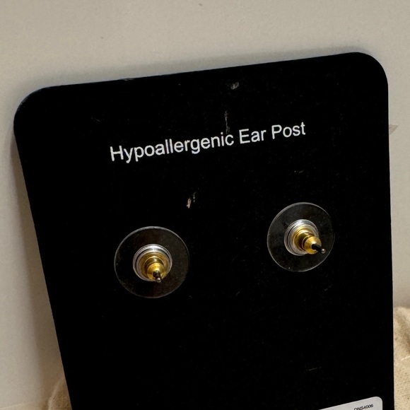 NEW - NWTs J. Crew Gold Beaded Earrings - Picture 3 of 3